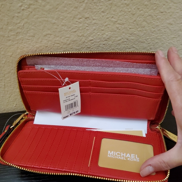 Michael kors Jet Set Long Zip Around Wallet - Picture 6 of 8